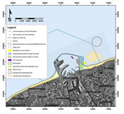 Overview of Belgian coast zooming in on Heist